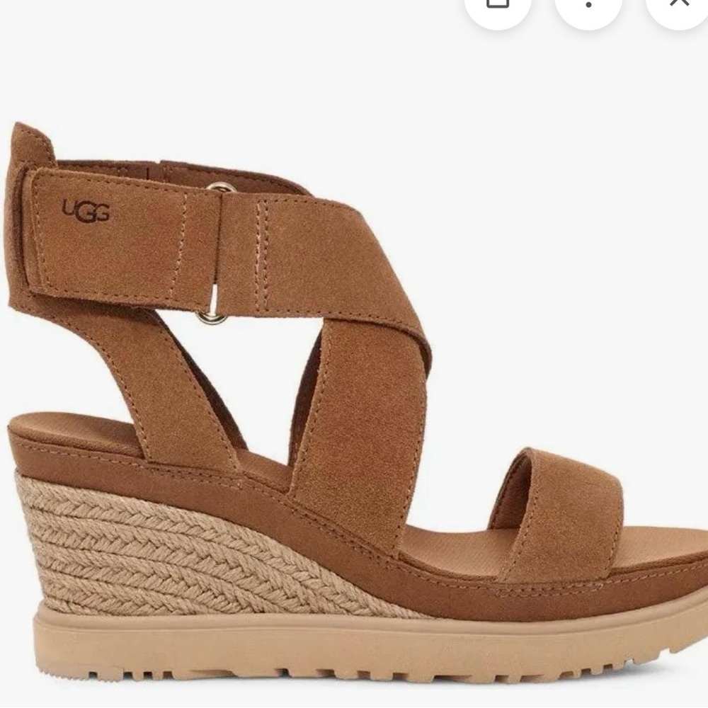UGG W Ileana Ankle Sandal in Chestnut Brown
